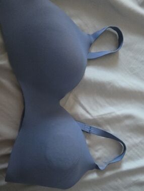 Hanes Seamless Light Blue Molded T-Shirt Bra